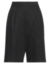 + - Uguale Woman Shorts & Bermuda Shorts Black Size Xs Cotton, Polyamide, Elastane In Black
