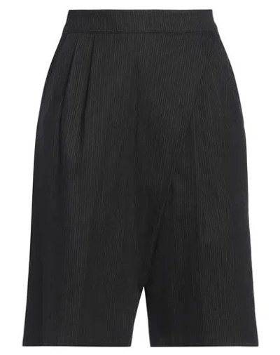 + - Uguale Woman Shorts & Bermuda Shorts Black Size Xs Cotton, Polyamide, Elastane