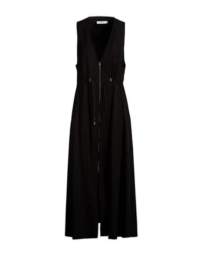 Ujoh Woman Maxi Dress Black Size 3 Wool