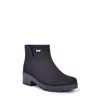 Ulan Waterproof Dress Booties In Black In Black