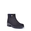 Ulan Waterproof Dress Booties In Black In Black