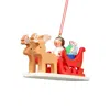 Ulbr Christian Icht Ornament - Angel Sled - 4"h X 2.25"w X 1.5"d