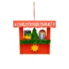 Ulbr Christian Icht Ornament - "christkindl Market" - 2.5"h X 2.5"w X 2"d