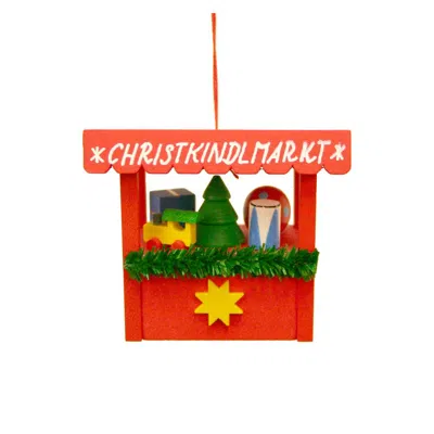 Ulbr Christian Icht Ornament - "christkindl Market" - 2.5"h X 2.5"w X 2"d