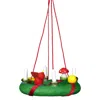 Ulbr Christian Icht Ornament - Christmas Wreath - .75"h X 2"w X 2"d