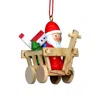 Ulbr Christian Icht Ornament - Santa On Wagon - 2"h X 1.5"w X 2"d
