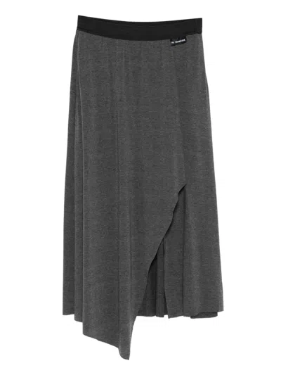 Uli Schneider Wrap Pleated Skirt In Gray