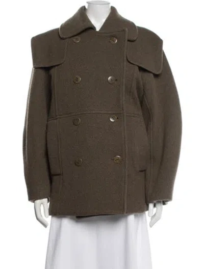 Pre-owned Ulla Johnson 2022 Wool Jacket In Green