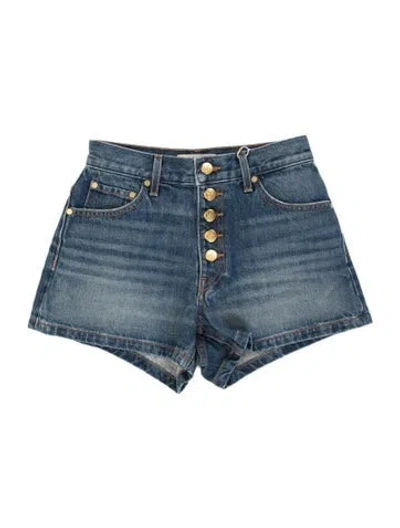 Pre-owned Ulla Johnson 2025 Mini Shorts W/ Tags In Blue