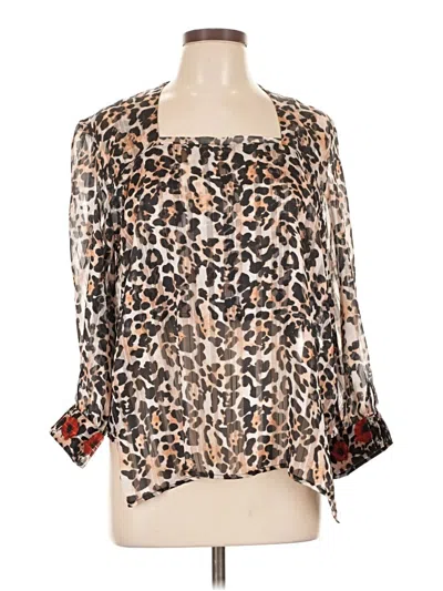 Pre-owned Ulla Johnson 3/4 Sleeve Blouse In Brown