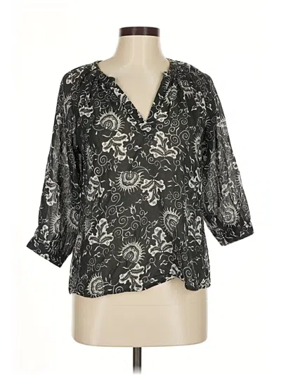 Pre-owned Ulla Johnson 3/4 Sleeve Blouse In Gray