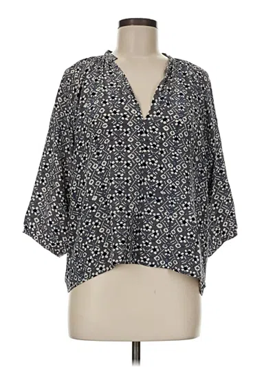 Pre-owned Ulla Johnson 3/4 Sleeve Blouse In Gray