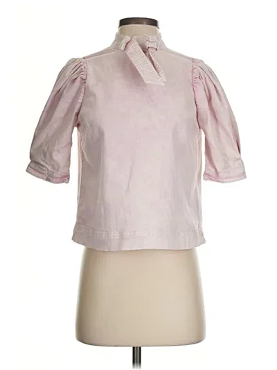 Pre-owned Ulla Johnson 3/4 Sleeve Blouse In Pink
