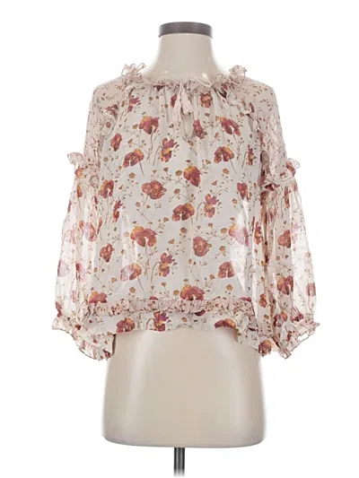 Pre-owned Ulla Johnson 3/4 Sleeve Blouse In White