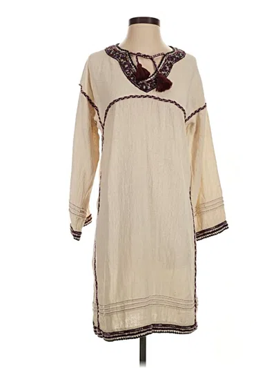 Pre-owned Ulla Johnson 3/4 Sleeve Silk Top Ivory Open Neckline Tops
