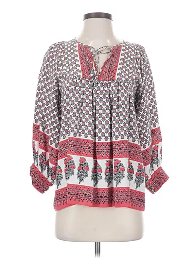 Pre-owned Ulla Johnson 3/4 Sleeve T-shirt In Red