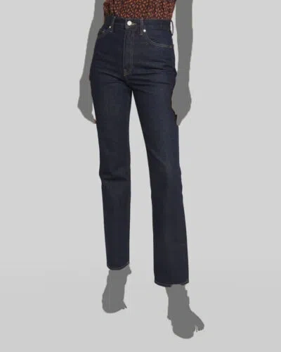 Pre-owned Ulla Johnson $381  Women's Blue The Agnes Straight-leg Denim Jeans Pants Size 28