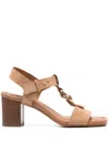 Ulla Johnson Sandalen Aus Wildleder 75mm In Braun