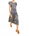 Ulla Johnson Abigail Botanical Cotton Midi Dress In Portofino