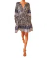 Ulla Johnson Abri Mini Dress In Raven In Gray