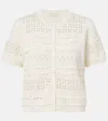 Ulla Johnson Abriana Eyelet Knit Cardigan In Ivory In Neutral