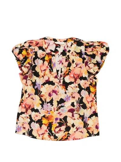 Ulla Johnson Abril Floral Print Puff Sleeve Top In Multi