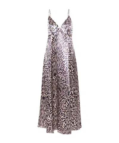 Ulla Johnson Abstract-print Open-back Maxi Dress In Gray
