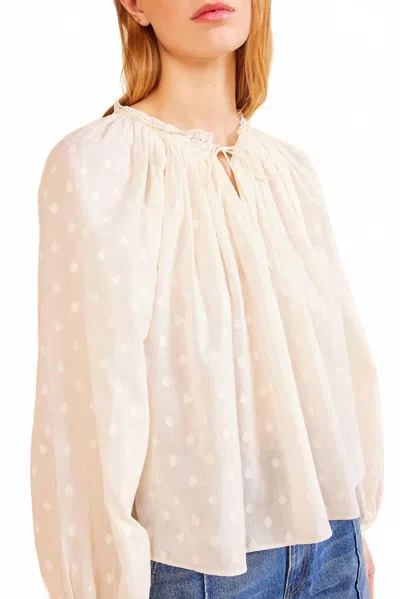 Ulla Johnson Ada Ethereal Blouse In Pristine In Multi
