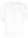 Ulla Johnson Adeline Cotton Blouse In White