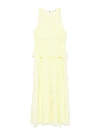 ULLA JOHNSON VESTIDO MIDI - AMARILLO