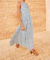 Ulla Johnson Adelind Floral Silk Maxi Dress In Blue
