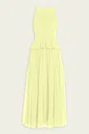 Ulla Johnson Adeline Maxi Sleeveless Dress In Citron