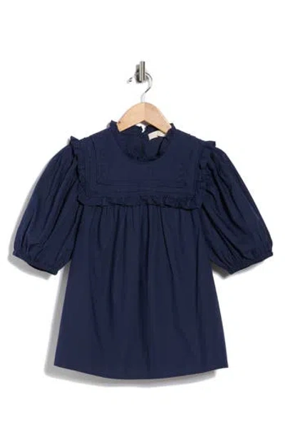 Ulla Johnson Adeline Puff Sleeve Top In Blue