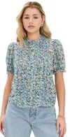 Ulla Johnson Floral-print Silk Shirt In Idalia