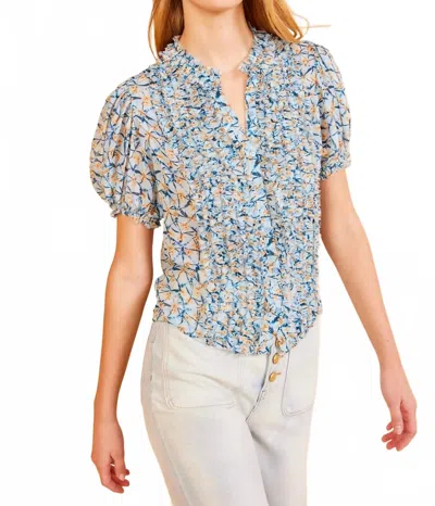 Ulla Johnson Adira Top In Idalia In Blue