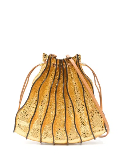 Ulla Johnson Adria Cross Body Bag In Gold