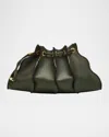 Ulla Johnson Adria Mini Pleated Wave Leather Crossbody Bag