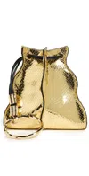 Ulla Johnson Adria Pleated Wave Pochette Gilt In Gold
