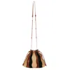 Ulla Johnson Adria Small Pleated Wave Bag In Dune Colorblock In Multi