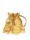 Ulla Johnson Drawstring Shoulder Bag In Gold