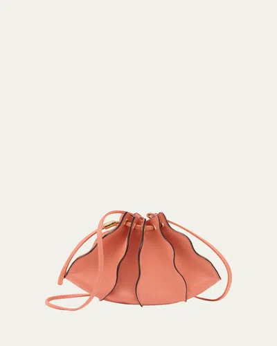 Ulla Johnson Adria Wavy Leather Crossbody Bag In Pink