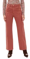 Ulla Johnson Agatha Embellished High-rise Straight-leg Jeans In Pink