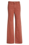 Ulla Johnson Agatha Mid Rise Straight Leg Jeans In Pink