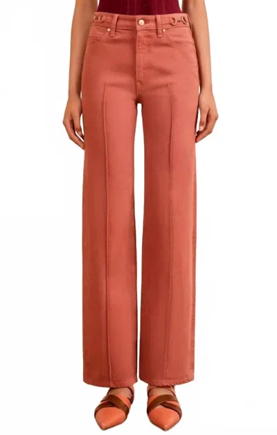 Ulla Johnson Agatha Straight Leg Pintuck Jeans In Garden Rose In Multi