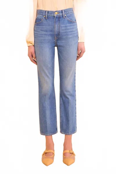 Ulla Johnson Agnes Cropped Jeans In Danube In Multi