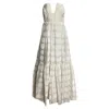 Ulla Johnson Aimie Polka-dot Maxi Dress In White Cotton In White