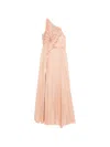 Ulla Johnson Aisha Ruffled One-shoulder Maxi Dress In Neutral
