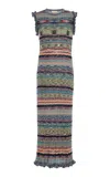 Ulla Johnson Ajak Cotton-knit Midi Dress In Multi