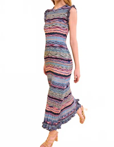 Ulla Johnson Ajak Sleeveless Knit Midi Dress In Azurite In Blue