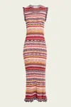Ulla Johnson Ajak Sleeveless Knit Midi Dress In Prism In Multi